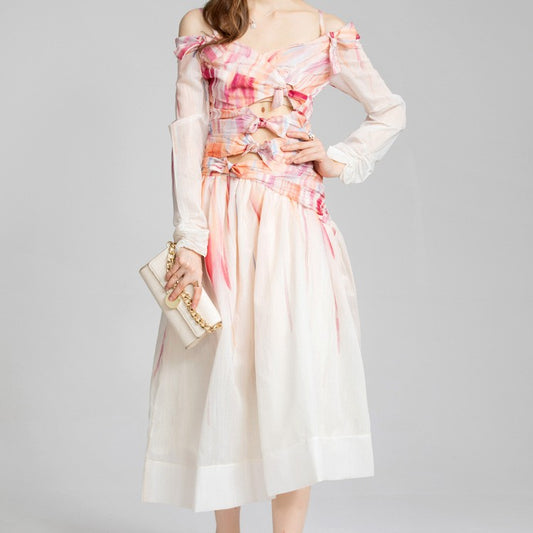 Vestido de Encaje con Recortes Dulce y Picante para Mujer