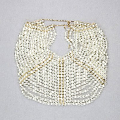 Collar Chal de Perlas Elegante y Sofisticado - Image 2