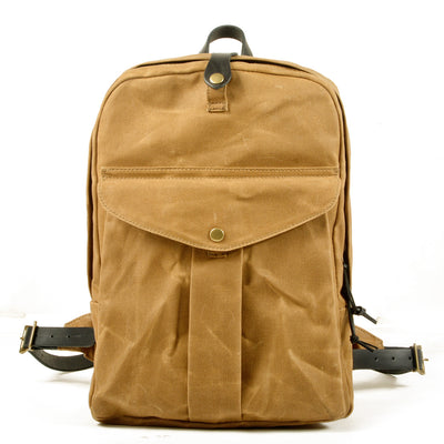 Mochila de Lona Retro con Gran Capacidad para Aventuras al Aire Libre - Image 8
