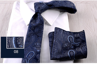 Combo Corbata y Pañuelo de Bolsillo para Hombre Profesional - Image 9