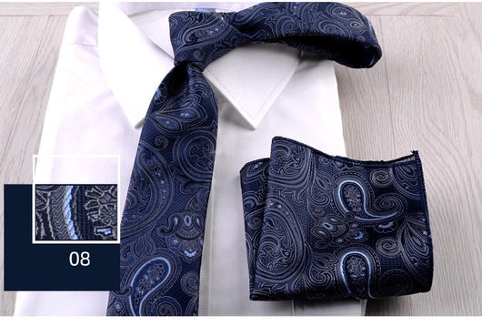 Combo Corbata y Pañuelo de Bolsillo para Hombre Profesional - Image 9