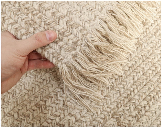 Alfombra de Lana Natural Blanco Leche - Diseño Moderno Minimalista para Sala y Dormitorio - Image 22