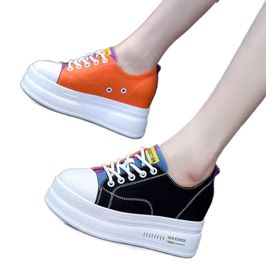 Zapatos Blancos Elevadores de Altura con Suela Gruesa - Otoño Multiusos - Image 5