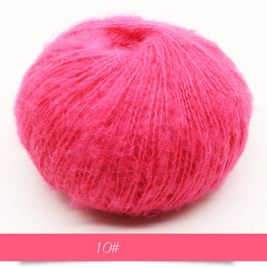 Suéter y chal de mohair para bebé con detalle de tejido - Image 17