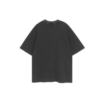 Playera Hombre Verano Oversized Desgastada Estilo Urbano Parejas - Image 6