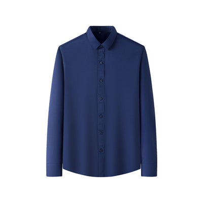 Camisa Elástica de Talla Grande para Hombre de Manga Larga - Image 9
