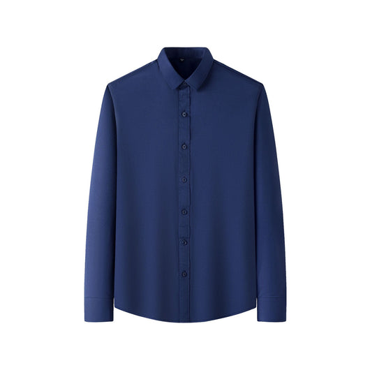 Camisa Elástica de Talla Grande para Hombre de Manga Larga - Image 9