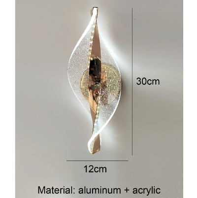 Lámpara de Pared LED Copo de Nieve Aluminio Dorado para Pasillos - Image 10