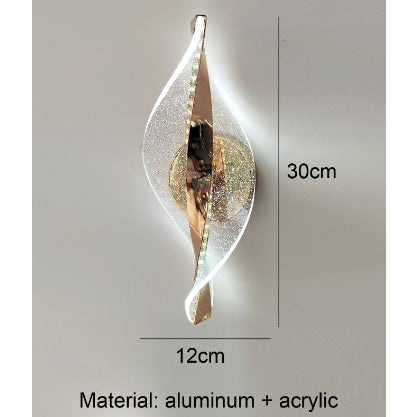 Lámpara de Pared LED Copo de Nieve Aluminio Dorado para Pasillos - Image 10
