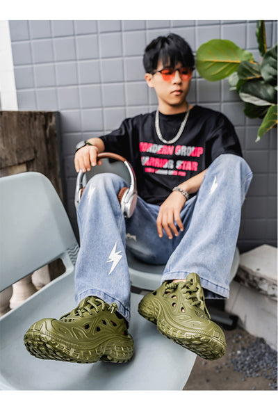 Sandalias Deportivas Antideslizantes para Hombre con Suela Gruesa y Talón Cubierto - Image 21