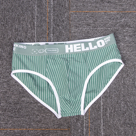 Calzoncillos Tipo Slip Rayas Algodón Hombre Cintura Baja Transpirables - Image 8