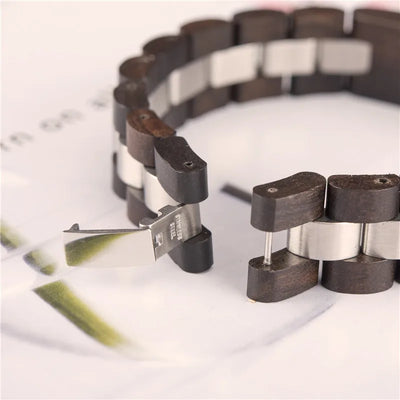 Pulsera de Madera de Sándalo con Lettering - Joya de Moda Artesanal - Image 13