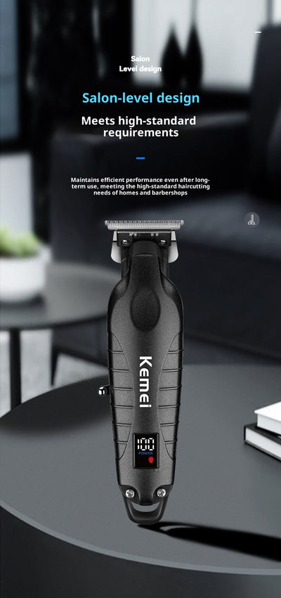 Cortadora de Cabello Profesional con Pantalla LCD y Cabezal de Aceite - Image 9