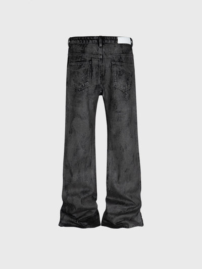 Pantalones Negros de Pierna Ancha con Corte Slim - Image 5
