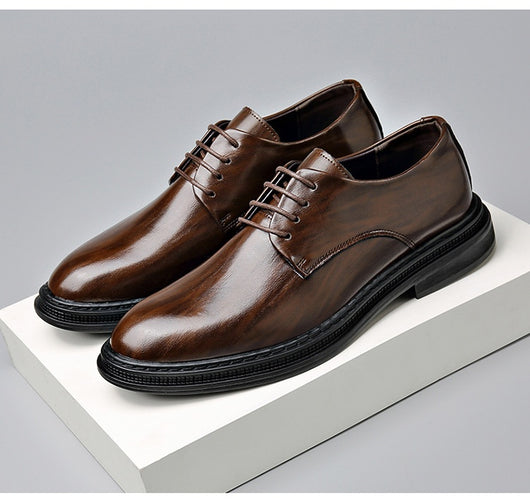 Zapatos de Cuero para Hombre - Elegancia Formal para Bodas y Eventos - Image 11