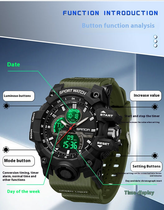 Reloj Deportivo Impermeable para Estudiantes - Diseño Moderno y Resistente - Image 32