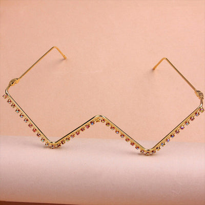 Gafas de Moda con Cristales Brillantes y Flecos - Joyería Europea - Image 7