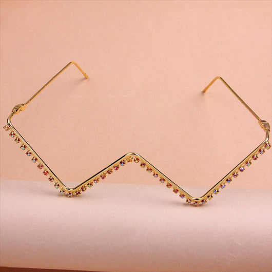 Gafas de Moda con Cristales Brillantes y Flecos - Joyería Europea - Image 7