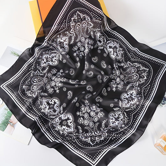 Pañuelo de Seda Estilo Coreano Retro Versátil para Mujer Profesional - Image 12