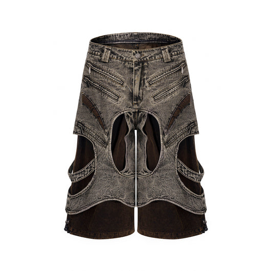 Chaleco Denim Combinado con Cierre para Hombre - Ideal para Verano - Image 8
