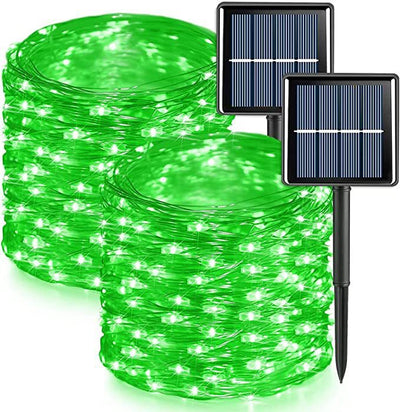 Guirnalda Solar de Cobre LED con 8 Funciones de Iluminación - Image 9