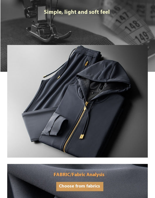 Suéter Casual de Dos Piezas con Cierre - Diseño Bicolor Acolchado - Image 14