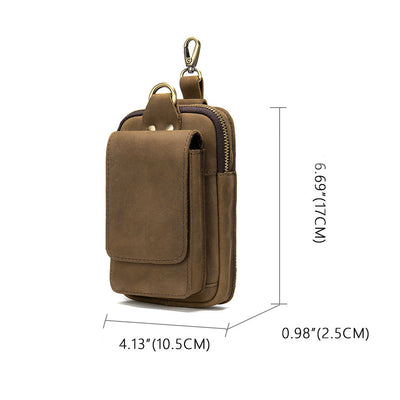 Bolsa de Cintura Multifuncional de Cuero para Hombre - Image 2