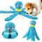 Juguete Interactivo Pulpo para Perros - Peluche con Texturas y Sonidos Crujientes