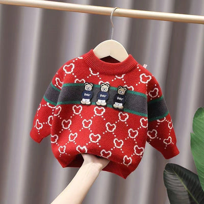 Suéter Grueso de Terciopelo para Niños y Niñas - Image 3