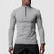 Camiseta Esportiva Gola Alta com Meio Zíper para Treino