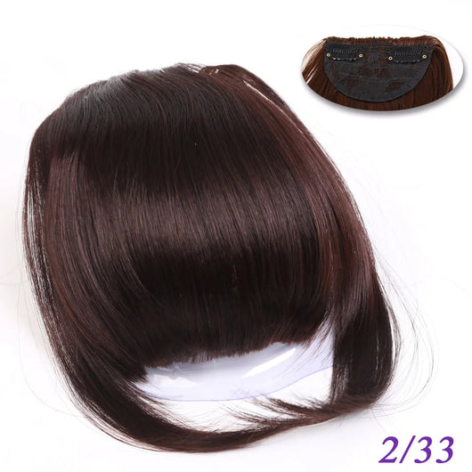 Peluca Sintética con Flequillo Lateral y Clips - Estilo Europeo Americano - Image 13