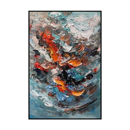 Cuadro Abstracto Moderno Texturizado 3D - Pintura al Óleo Original Hecha a Mano para Sala de Estar - Image 6