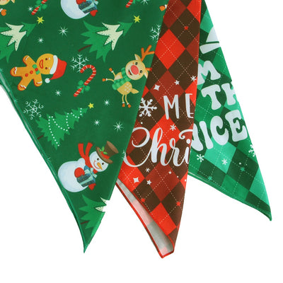 Babero Triangular Navideño para Mascotas - Toalla Absorbente para Perros - Image 25