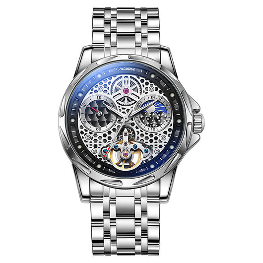 Reloj Automático de Acero Inoxidable con Esfera Luminosa Impermeable - Image 7