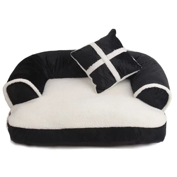 Cama Ortopédica para Perros y Gatos - Sofá Acogedor Estilo Clásico