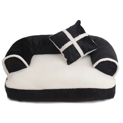 Cama Ortopédica para Perros y Gatos - Sofá Acogedor Estilo Clásico
