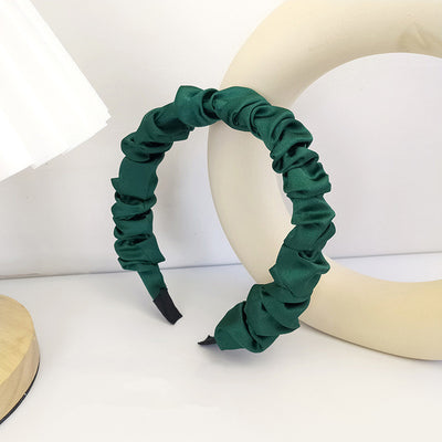Diadema Plisada de Tela Estilo Retro Francés Versátil para Chicas - Image 21