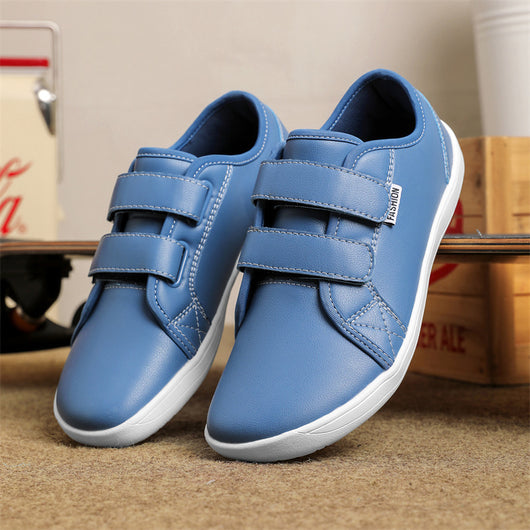 Zapatos Casuales de Cuero Ancho con Velcro para Hombre y Mujer Talla Grande - Image 5