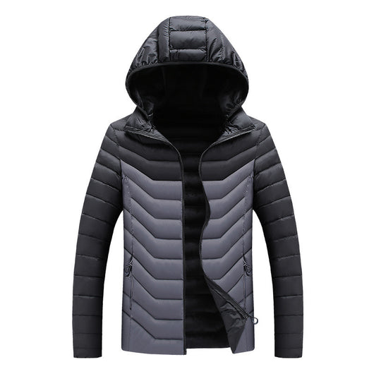 Chaqueta de Invierno Acolchada para Hombre - Corte Slim con Capucha - Image 3