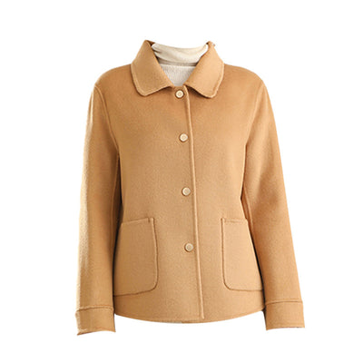 Abrigo Polo Cuello Clásico Mujer - Colores Sólidos Otoño Invierno - Image 5