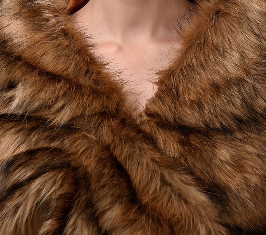 Chal de Piel Cálido Marrón para Mujer - Image 14
