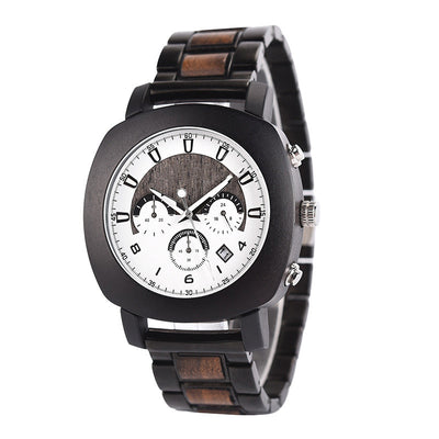 Reloj Mecánico de Madera Infected Gris con Correa Ajustable - Image 4