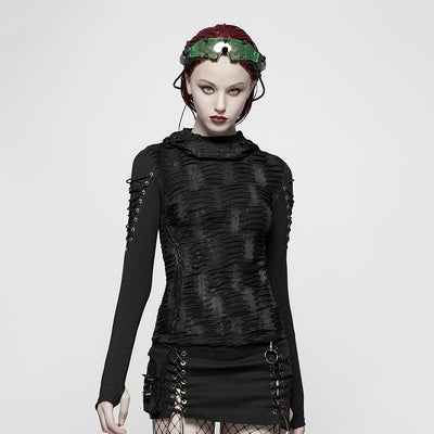 Camiseta Manga Larga Harajuku Estilo Urbano para Mujer