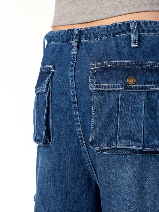 Pantalones Cargo Retro Mujer Cintura Alta Bolsillos Múltiples Corte Recto - Image 22
