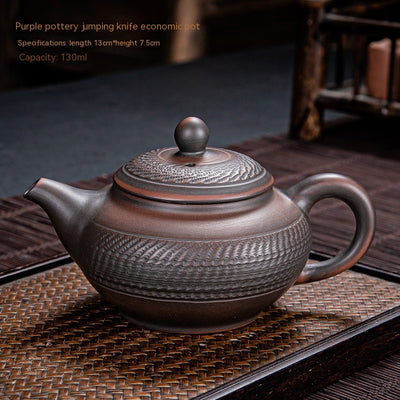 Juego de Té Kung Fu en Cerámica de Arcilla Púrpura - Image 3