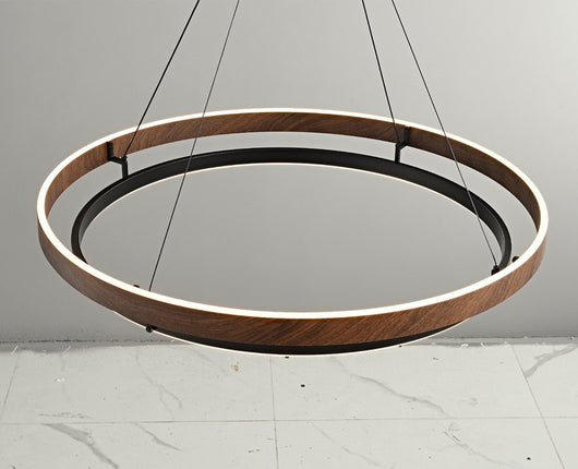 Lámpara de Techo Minimalista Moderna con Acabado Madera Italiana - Image 14