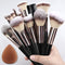 Set Profesional de Brochas de Maquillaje - Base, Sombras e Iluminador