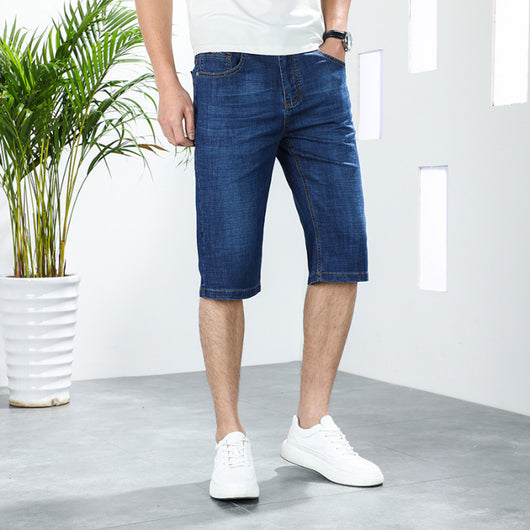 Pantalones de Mezclilla Ejecutivos Rectos Elásticos Verano - Image 5