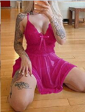 Pijama Camisón de Encaje con Tirantes Ajustado - Image 8