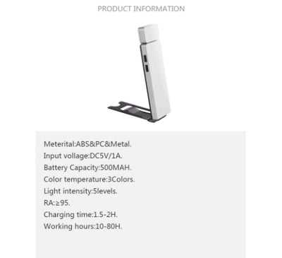 Lámpara de Escritorio Portátil con Clip Plegable - Image 9